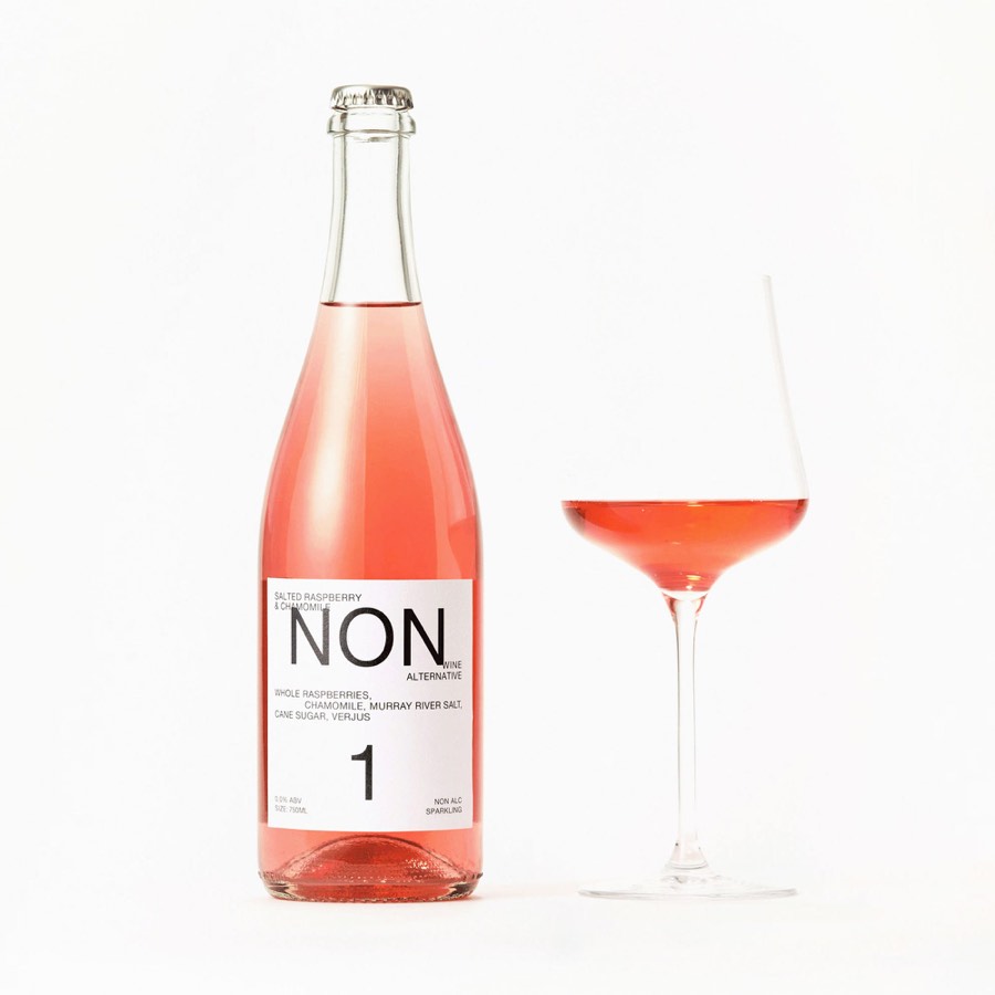 NON 1 bottle beside a poured glass